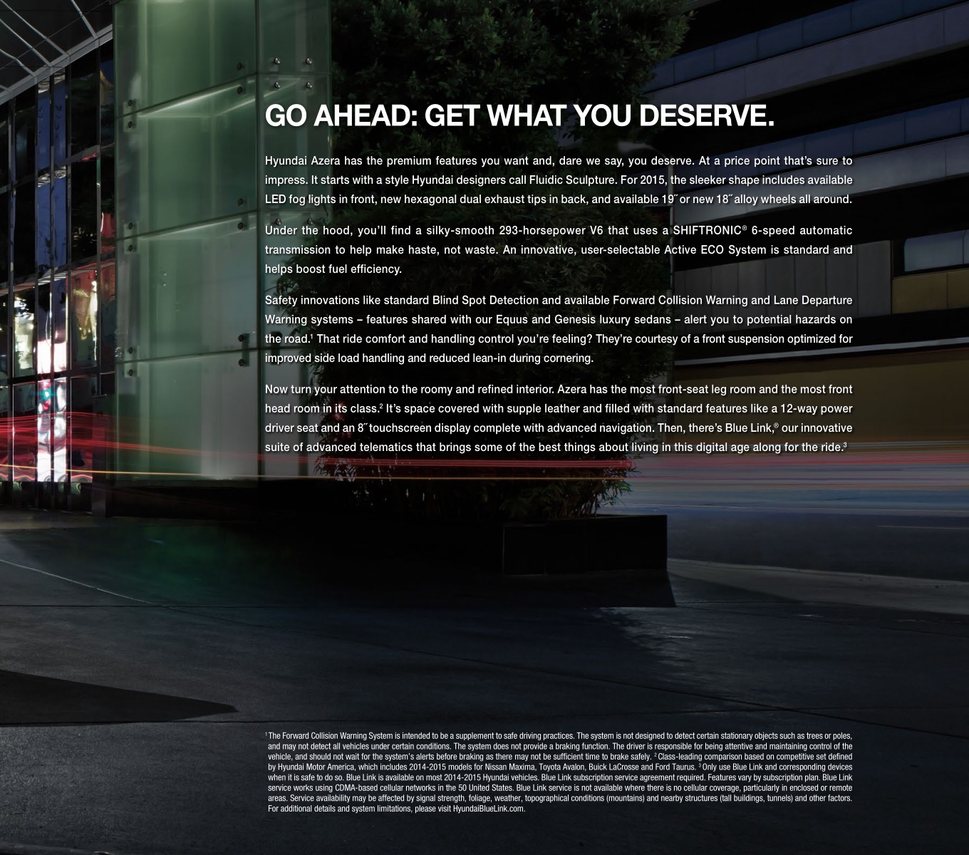 2015 Hyundai Azera Brochure Page 6